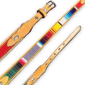 3D Belt Company Serape Leather Belt Multicolor Tan Unisex Men's Size 30